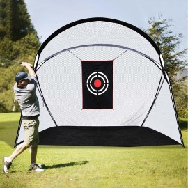 Sharellon Golf Practice Net, 10x7ft Golf Hitting Training Net with Target and Carry Bag, Heavy Duty Golf Net for Hitting Driving Backyard Indoor Outdoor