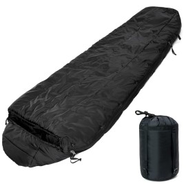 MT Military Intermediate Sleeping Bag, Part of 4 Piece Army Modular Sleep System for All Season Black