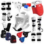 adidas Taekwondo Custom Ultimate Sparring Gear Set w/Optional Accessories - White