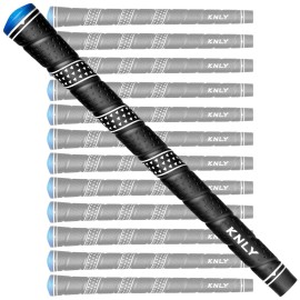 KNLY Wrap Golf Grips Set of 13-Soft Feeling and High Traction,Anti-Slip,All Weather Golf Club Grips. (Standard, Black Blue)