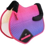 CHALLENGER Horse English Cotton Contoured Quilted Close Contact Trail Saddle Pad Ombre72171