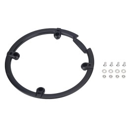 Bike Chainring Guard, Mountain Cycling Sprockets Protector Bicycle 44T Chain Wheel Cranksets Protection Cover Chainwheel Protective Ring Support Parts 4 Holes for Road Bikes M430 M590 M390 Black