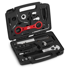 Borgen Bike Tool Kit - 37 Parts - Tool Set - Bicycle Repair Kit for use on The Road - Suitable for MTB, Road Bike, City Bike, E-Bike - Bike Repair Tool Kit - Bike Tools Kit Set