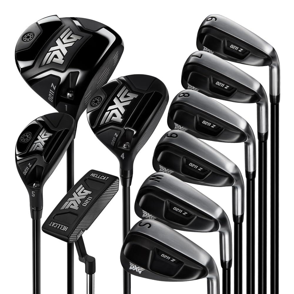 PXG 0211 Z Tactical 10 Set from 6 Iron Thru Pitching Wedge, Sand Wedge, Driver, Fairway, Hybrid, and Putter with Graphite Shafts
