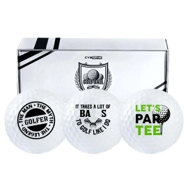 CybGene Funny Golf Gifts Set for Men, Golf Balls Set for Golf Lovers, Perfect for Dad, Boss, Grandpa for Birthday - Legend