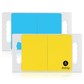 Aship 2 Pack Upgrade Rebreakable Training Board with Handles Martial Arts Target Board Strong Practice Board Easy to Assemble Karate Breaking Board for Adults and Kids, Yellow and Blue