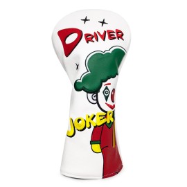 Golf Club Head Covers,Funny Clown Golf Head Cover 3 Wood Headcover Golf Driver Cover Fairway Wood Headcover Hybrid Head Cover Leather Golf Headcovers for Scotty Cameron Odyssey Titleist Callaway Ping