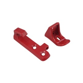 AlveyTech Plastic Hook & Latch Set - Replacement Compatible with The GOTRAX GXL V2, XR Ultra, Elite Electric Scooter, Red Accessory Holder and Folding Fender Clip for Folding E-Scooters DIY Install