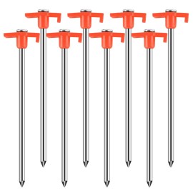 Tent Stakes Heavy Duty Tent Nail Camping Stakes,Tent pegs for Pop Up Canopy, Ground, Garden, 10