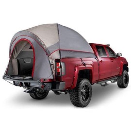 Napier Backroadz Truck Bed with Waterproof Material Coating, Comfortable and Spacious 2 Person Camping Tent, Waterproof Bed Tent, Durable and Sturdy Tent - Red/Grey, Full Size Regular Bed (6.4-6.7)