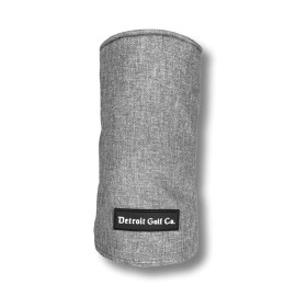 Detroit Golf Co. Premium Barrel Individual Golf Club Head Covers - Drivers, Fairway Woods and Hybrids (Gray, Hybrid)