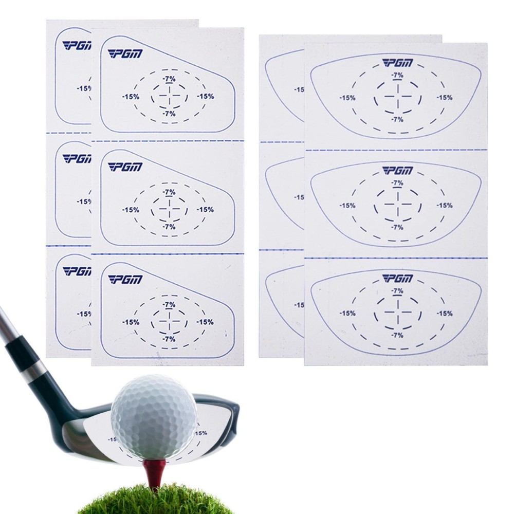 Golf Impact Tape, Golf Club Marking Paper Golf Impact Stickers Set 6 Stickers for Wood,6 Stickers for Irons, Get Hitting Point and Hitting Tendency Improve Swing Accuracy