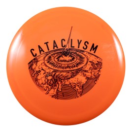 DOOMSDAY DISCS Cataclysm Disc Golf Advanced Distance Driver in Survival Plastic (Orange)