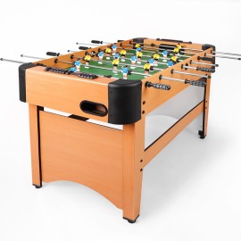Foosball Table Game 48 inches Soccer Tabletop Standard Size Tabletops with Features Steal Player Rods Bead Style Scoring