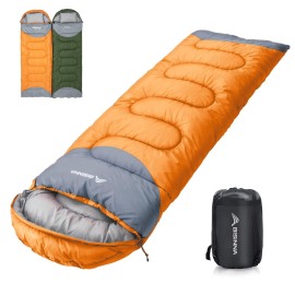 BISINNA 0 Degree Winter Sleeping Bags(480GSM) for Adults-Cold Weather Camping Sleeping Bag-Comfortable Warm Portable Sleeping Bags with Pillow Compression Sack for Backpacking Hiking Outdoor