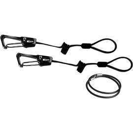 G3 Ski Leash, Coiled, Pair, Black, EA, 8916