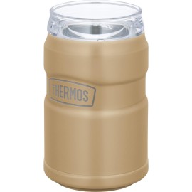 Thermos Outdoor Series ROD-0021 SDBE Cooler Can Holder, For 11.8 fl oz (350 ml) Cans, 2-Way Type, Sand Beige