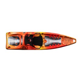 Perception Hangtime 11 Kayak - Recreational Kayak with Reclining Seat - Rear Seat for Lounging - 11 ft - Sunset