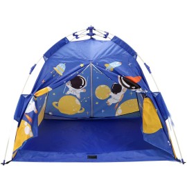Automatic Pop Up Tents for Kids Age 3-8 Years Old, Quick Tents for Travel 1-2 Person, Waterproof Outdoor Camping Tent Easy Setup (Blue)