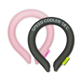 SpeedUSA Insta Speed Neck Coolers (2-Pack) (PinkDot & Darkgray)