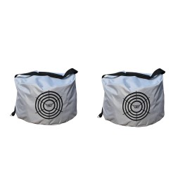 acoveritt Golf Impact Power Smash Bag Hitting Bag Swing Training Aids Waterproof Durable 2PCS Pack Gray