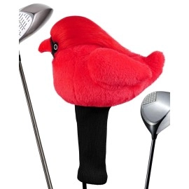 Driver Head Covers for Golf Clubs, Funny Golf Club Covers Driver Headcover Cute, Driver Headcover Funny Cardinal