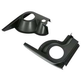 HECASA Golf Cart Speaker Pod Kit Compatible with 1994+ EZGO TXT Replacement for 627153 Plastic Black