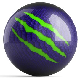 On The Ball Bowling Motiv Primal Spare Ball Purple/Lime UNDRILLED - Made of Polyester - Made (14)