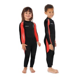 Divmystery Kids Wetsuit (7 Sizes & 3 Colors) Super Stretchy for Boys Girls Youth Toddlers - 3/2mm Warm Full Body Wet Suit for Kids and Youth, Childrens Wetsuit for Surfing Swimming Diving Water Sports