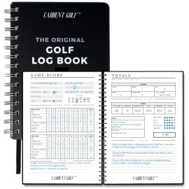 Golf Log Book: Hardcover Edition - Wire-Bound Golf Notebook for Practice Stats and Round Logging - Golf Scorecard Book with Golf Score Cards Pages - Ideal Golf Round Log Book, Golf Journal & Log Book
