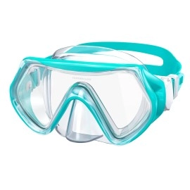 findway Kids Swim Goggles Toddler Kids Youth(5-16), Anti-Fog 180?Clear View Snorkel Diving Mask, Swim Goggles with Nose Cover Waterproof Anti-UV Water Pool Goggles for Boys Girls Youth