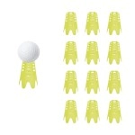 Plastic Golf Tees, 12Pcs Golf Simulator Tees for Home, Outdoor Indoor Golf Tees Simulator Practice Training, Golf Mat Tees for Winter Turf and Driving Range,Pack of 12 Tall