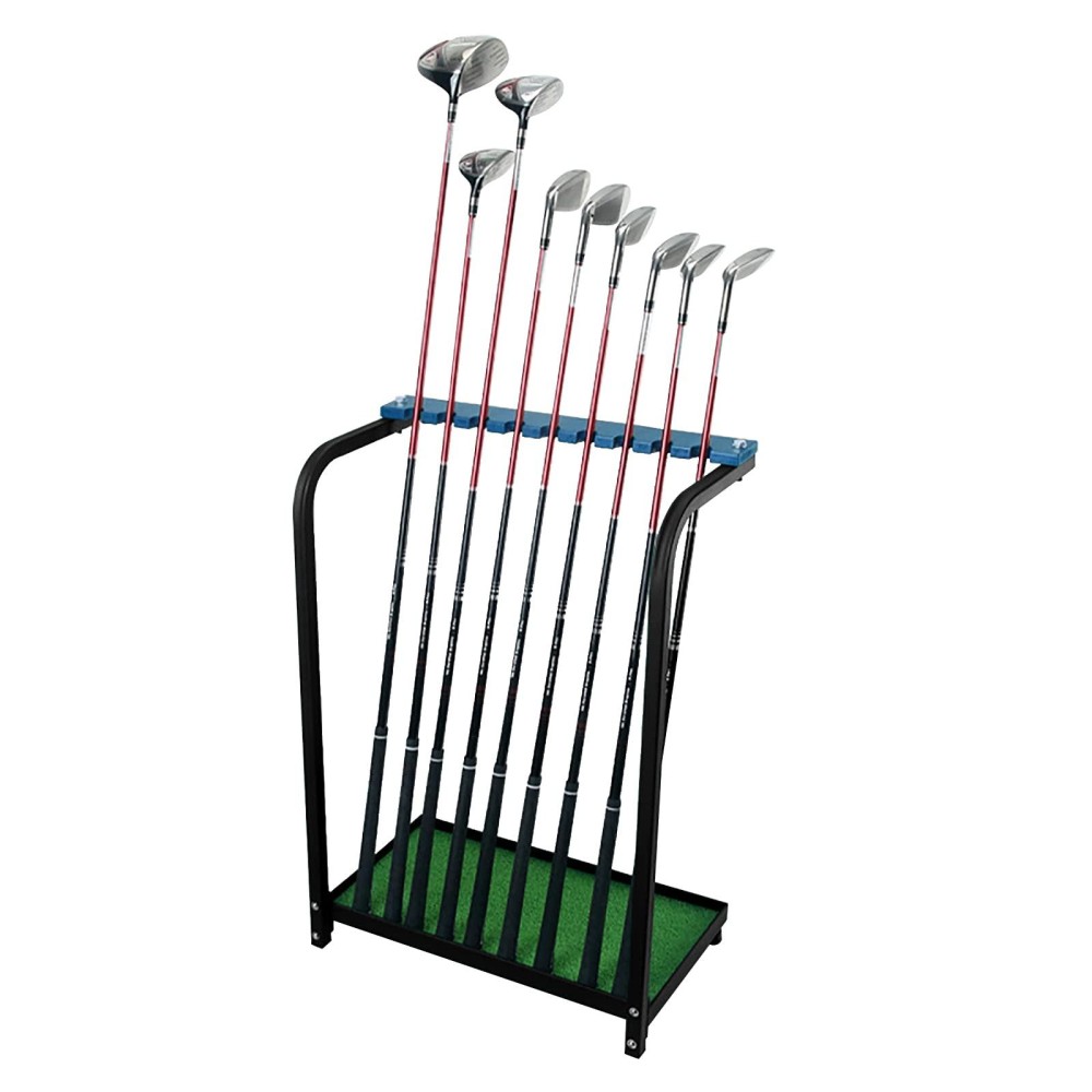 Golf Club Display Rack Metal Golf Putter Storage Organizer Floor Stand Storage Box Landing Rack Storage Equipment (9-Hole Putter Stand) (19.68 x 10.83 x 28.34 inches) (9 Holes)