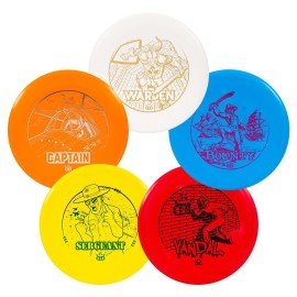 Dynamic Discs Prime Animated 5 Disc Golf Starter Set, Men and Women, Beginners Frisbee Disc Golf Set, Putter, Midrange, Fairway Driver, and Distance Driver, Colors Will Vary