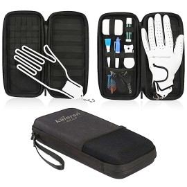 Rilime Golf Glove Holder,Golf Accessories for Men for Storage Phone,Gloves, Tees, Divot Tools, Ball Markers and Repair Tools