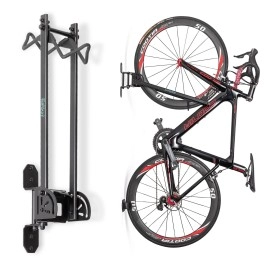 CYCLISTS Bike Racks Garage - Wall Mount Bike Rack Storage - Vertical Bike Rack Bike Hanger for Road, Hybrid, MTB or BMX Bikes