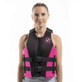 Seachoice Evoprene Multi-Sport Life Jacket - Adult L - Pink/Black, Fits Chest 36-40 in, USCG Level 70