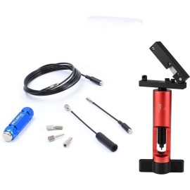 BESNIN Internal Cable Routing kit Blue and Hose Cutter red Combination Bicycle Internal Cable Routing Tool Cycling Bike Internal Cable Routing Tool for Bicycle Frame Put Out Inner Wire