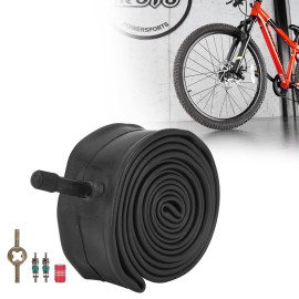 RUTU 24 Inch Bike Tubes,24x1.75/2.125 Inner Tube with 32mm Schrader Valve and Installation Accessorie - Compatible with 24x2.125 24x1.95 Bike Tube - Premium Heavy Butyl Inner Tube