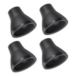 Vibit Golf Ball Retriever Cup for Putters Golf Pick-up Grabber Soft Round Rubber Grip Sucker Tool Portable Back Saver for Golfers (Only Fit for Round & Thinner Grips), 4 Pack