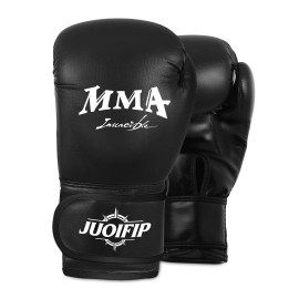 JUOIFIP MMA Gloves for Men Women - MMA Sparring Gloves with Adjustable Wrist Strap - Training Boxing Glove for MMA UFC Kickboxing Muay Thai & Heavy Punching Bag Training