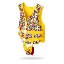 LLAYOO Swim Vest Swimming Training Aid Floatation Swimsuit, S, Yellow