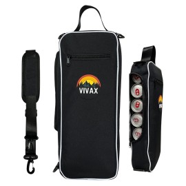 Vivax.Store Golf Cooler - Insulated Golf Cooler - Golf Accessory - Convienently Fits Most Golf Bags - Travel Drink Sling - 6 Can & 2 Bottle Capacity - Stays Cool for A Full Round - Softsided Cooler