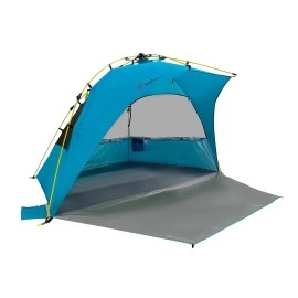 Outdoors Professional Pop Up Beach Tent for 2-4 Person Sun Shelter +UV50 Protection Easy Setup Portable Water Resistant Ideal for Beach & Camping (Light Blue)