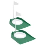 2Pcs Golf Putting disc Golf Accessories Golf Practice Equipment Golf Putting Flag Golf Hole Training aids Golf Putting Hole Cup Golf Training putters cpe Plastic Indoor Auxiliary