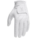 Handy Picks Men? Golf Gloves, All Weather Golf Gloves, Soft Feel Leather Helps You Maintain Control in All Conditions (White, Small)