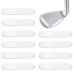 10 Pcs Golf Weighted Lead Golf Weighted Lead Pieces for Adding Swing Weight, Golf Weighted Strips Golf Adhesive Lead Tape Strips for Club Woods Irons Putter Heads and Tennis Rackets