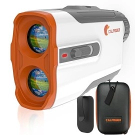 CALPOWER Golf Rangefinder with Slope - 7X Magnification 1100 Yards Waterproof Laser Golf Rangefinder with Magnet - Flag Lock Vibration Rechargeable