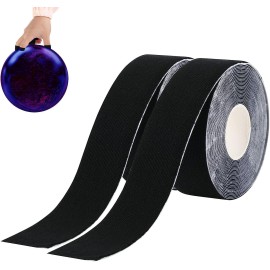 USUNQE Pack of 2 Rolls Elastic Bowling Ball Thumb Tape Bowling Finger Tape Thumb Tape Protective Bowling Accessories for Bowler Sport Exercise Workout, Each Roll 2.5 cm x 5m