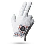 Pins & Aces - Rocket Pop Golf Glove Design - Premium AAA Cabretta Leather, Long-Lasting Durable Tour Glove for Men or Women - Premium Leather Golf Glove Left & Right Hand (Medium, Right)